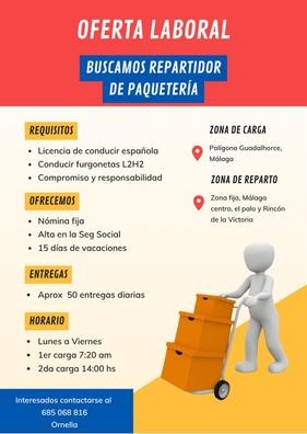 repartidor paqueteria