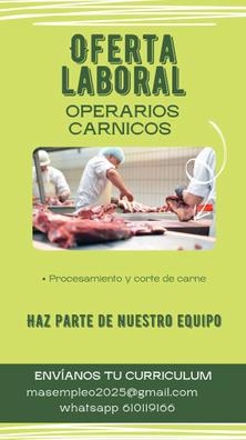 oportunidad para un contrato de trabajo