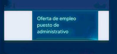 Oferta Puesto de Administrativo