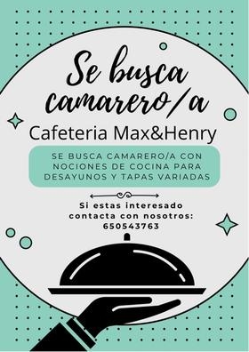 Se busca camarero o camarera