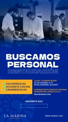 COCINERO/A - AYUDANTES DE COCINA