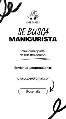SE BUSCA MANICURISTA MÍN 3 AÑOS EXP