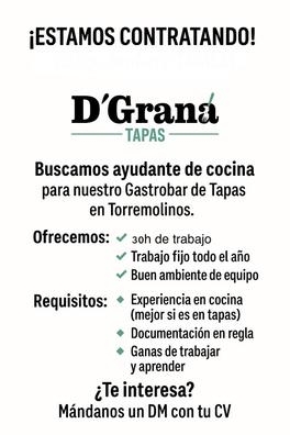 ayudante de cocina Torremolinos