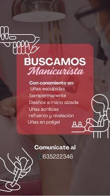 BUSCAMOS MANICURISTAS CON BUENA ACTITUD