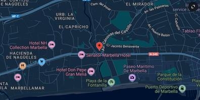 Repartidor en moto Pirulí/Marbella