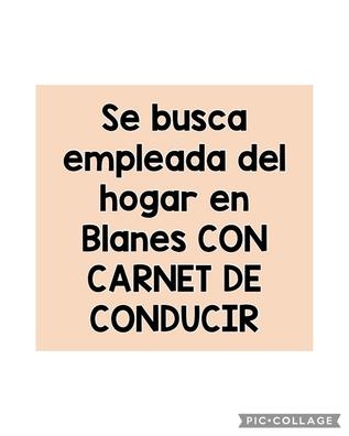 Se busca empleada en BLANES