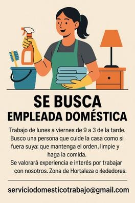 EMPLEADA DOMÉSTICA – HORTALEZA