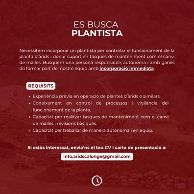 PLANTISTA PARA PLANTA ÁRIDO EN CALONGE