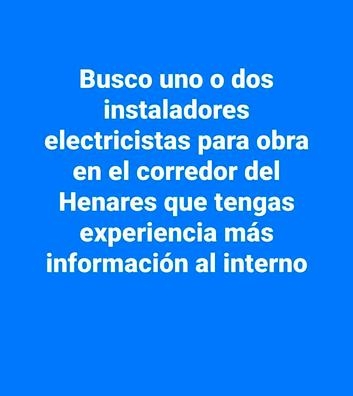 busco electricista