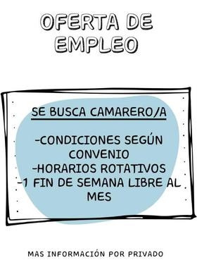 Oferta de empleo