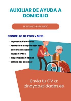 Buscamos auxiliar de ayuda a domicilio