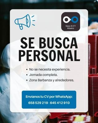 BUSCAMOS OPERARIAS/OS ZONA BARBANZA