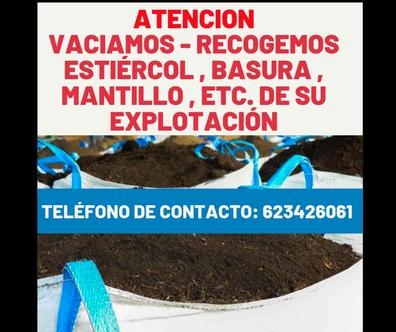 VACIAMOS RECOGEMOS ESTIÉRCOL MANTILLO...