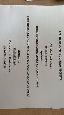 ENCOFRADORES Y FERRALLAS