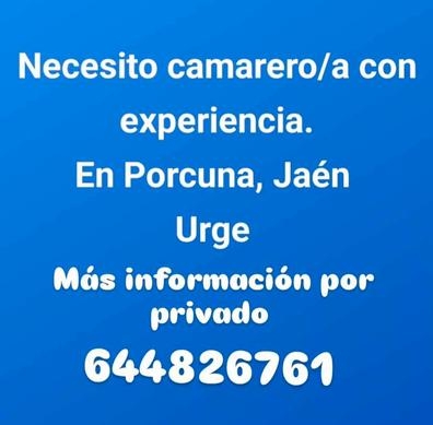 necesito camarero/a