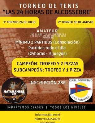 Monitor Profesor Tenis Alcossebre