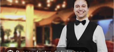 camarera para barra de cafetería