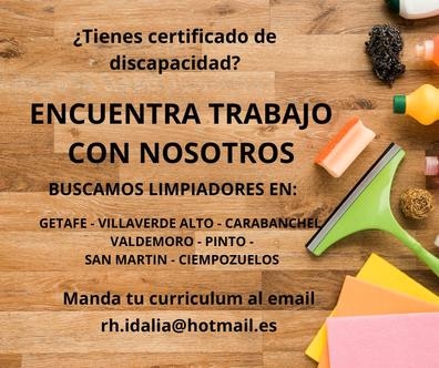 Operarios de limpieza con discapacidad