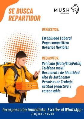 Repartidor de Comida Carabanchel