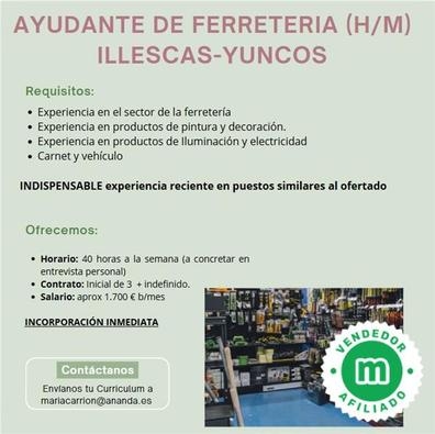 AYUDANTE DE FERRETERIA (H/M)