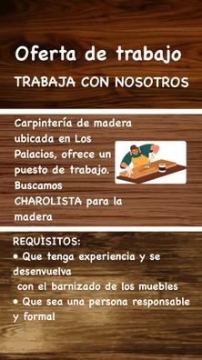 Carpintero madera y charolista