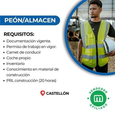 PEÓN PARA ALMACEN