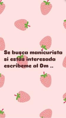 Busco manicurista