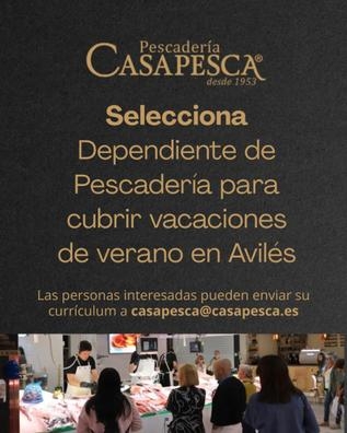 Dependiente de pescaderia para verano