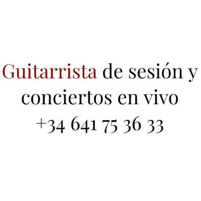 Guitarrista de sesión y conciertos
