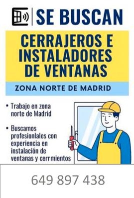 Ayudante para fabrica de ventanas de pvc