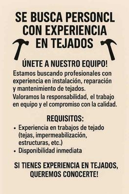 experiencia en tejados