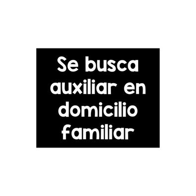 Se busca auxiliar doméstico