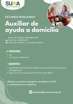 Auxiliar de ayuda a domicilio