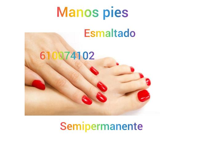 Esmaltado semipermanente manos pies domicilios