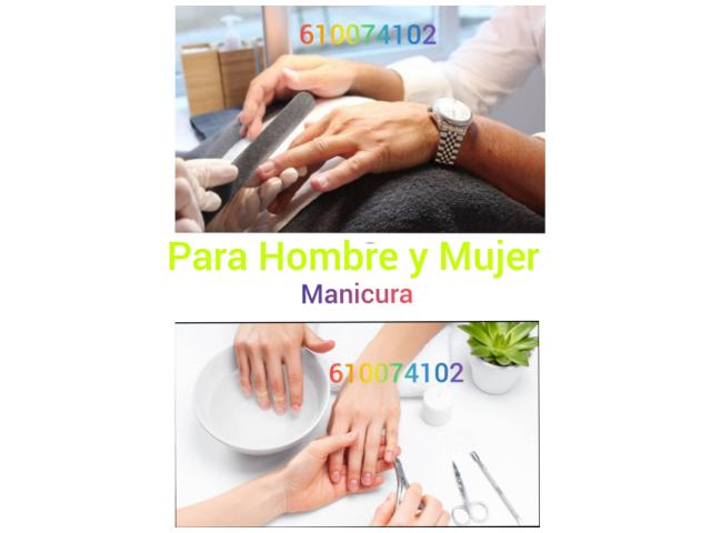 Manicura  pedicura simple o spa hotel domiciliosos