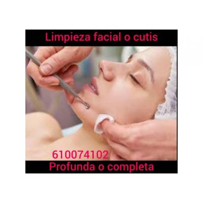 Limpieza de cutis o facial simple o profunda hotel domicilio