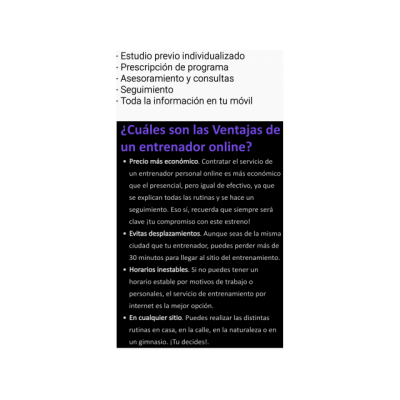 ENTRENADOR PERSONAL ONLINE