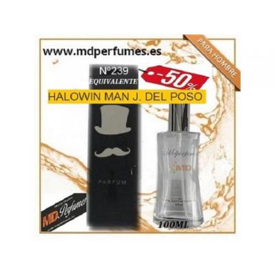 Oferta Perfume Hombre Nº239 HALOWIN MAN J. DEL POSO Alta Gama 100ml