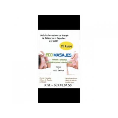 Quiromasaje y masaje deportivo 20€