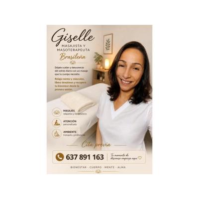 Giselle Masajista Brasileña, nueva en Bcn