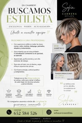 peluquera, estilista  profesional