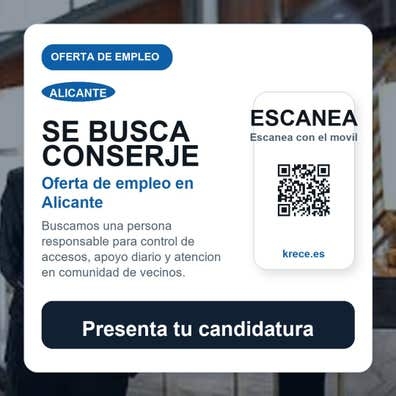 Buscamos conserje para comunidad de vec