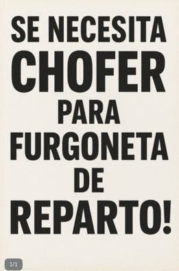 Chofer para furgoneta