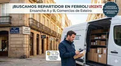 BUSCAMOS REPARTIDOR CON EXPERIENCIA