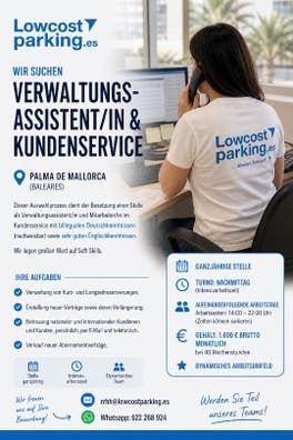 Auxiliar Administrativo/a con alemán