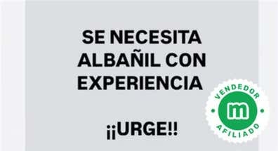 Se necesitan albañiles