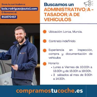 Tasador/a Comercial de Vehículos