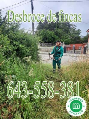Mantenimiento desbroce poda jardinero