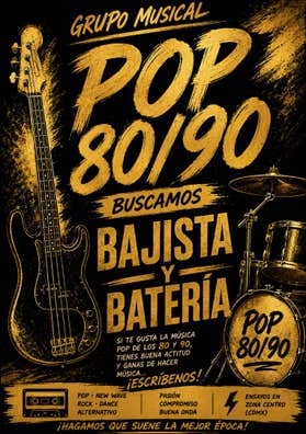 Busco batería , bajista