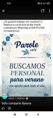 Camarero/a Parole